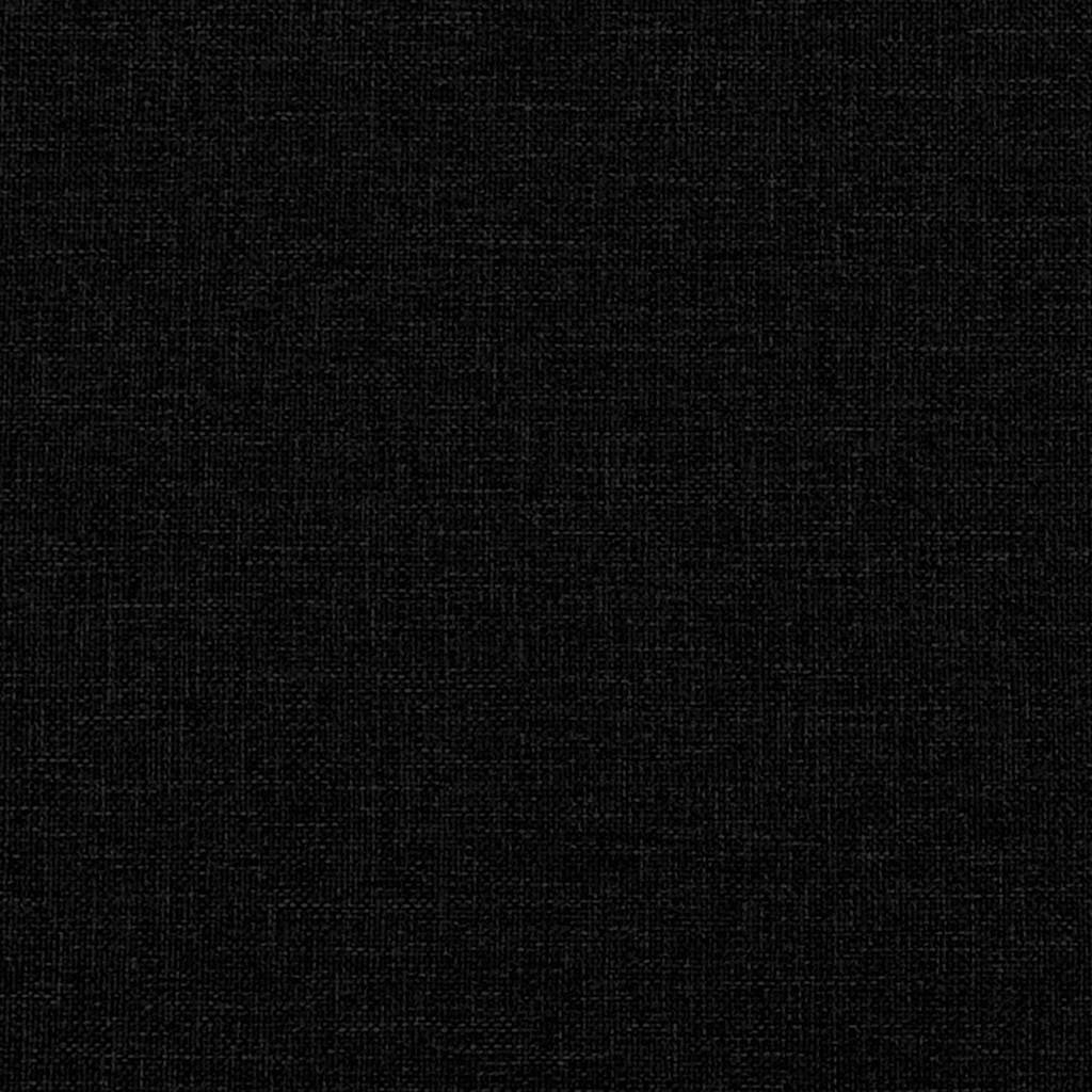Krevet box spring s madracem crni 120 x 190 cm od tkanine