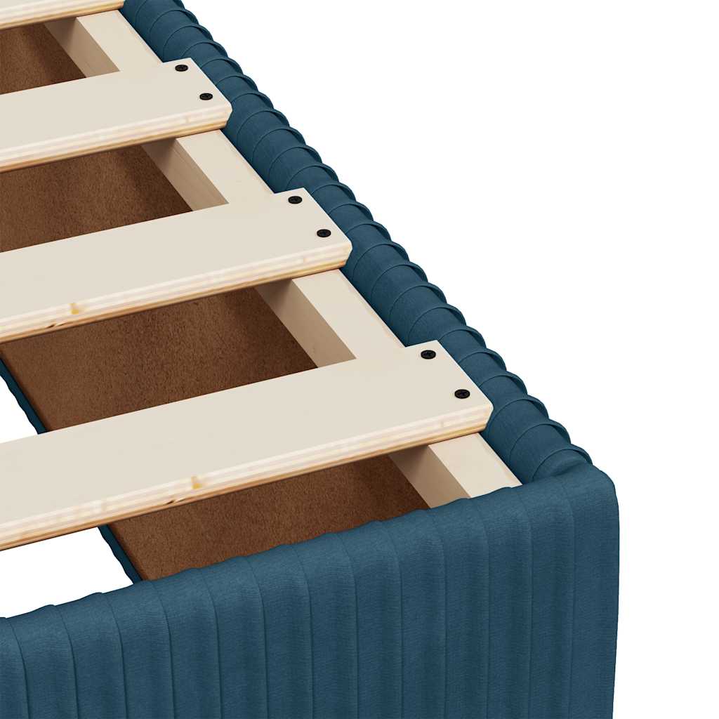 Box spring krevet s madracem plavi 80 x 200 cm baršunasti