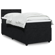 Box spring krevet s madracem crni 90x190 cm baršunasti