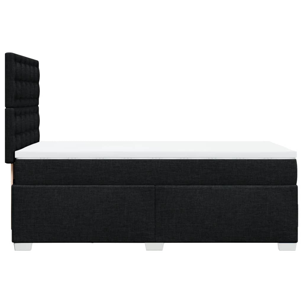 Box spring krevet s madracem crni 80 x 200 cm od tkanine