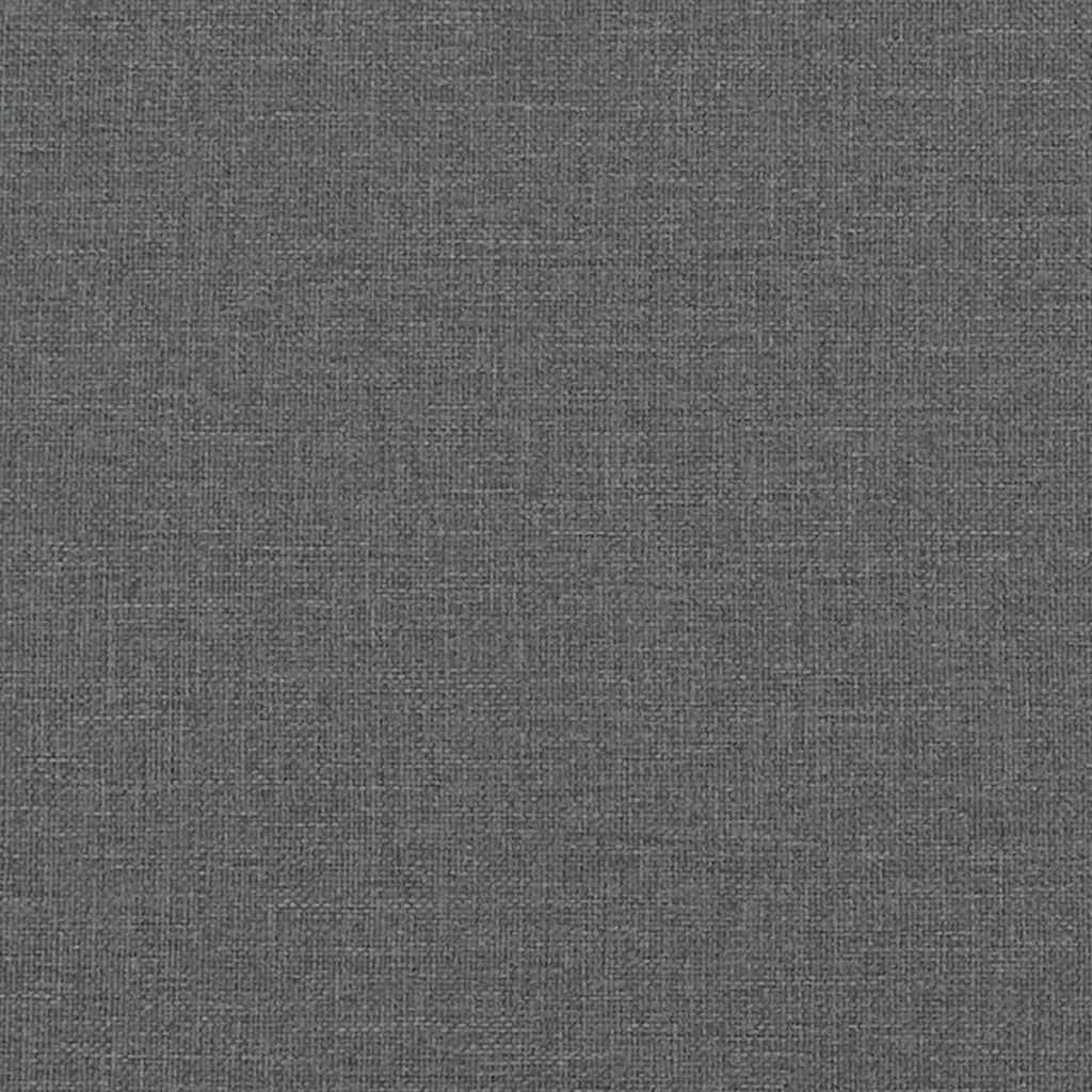 Krevet s oprugama i madracem tamnosivi 120 x 200 cm od tkanine