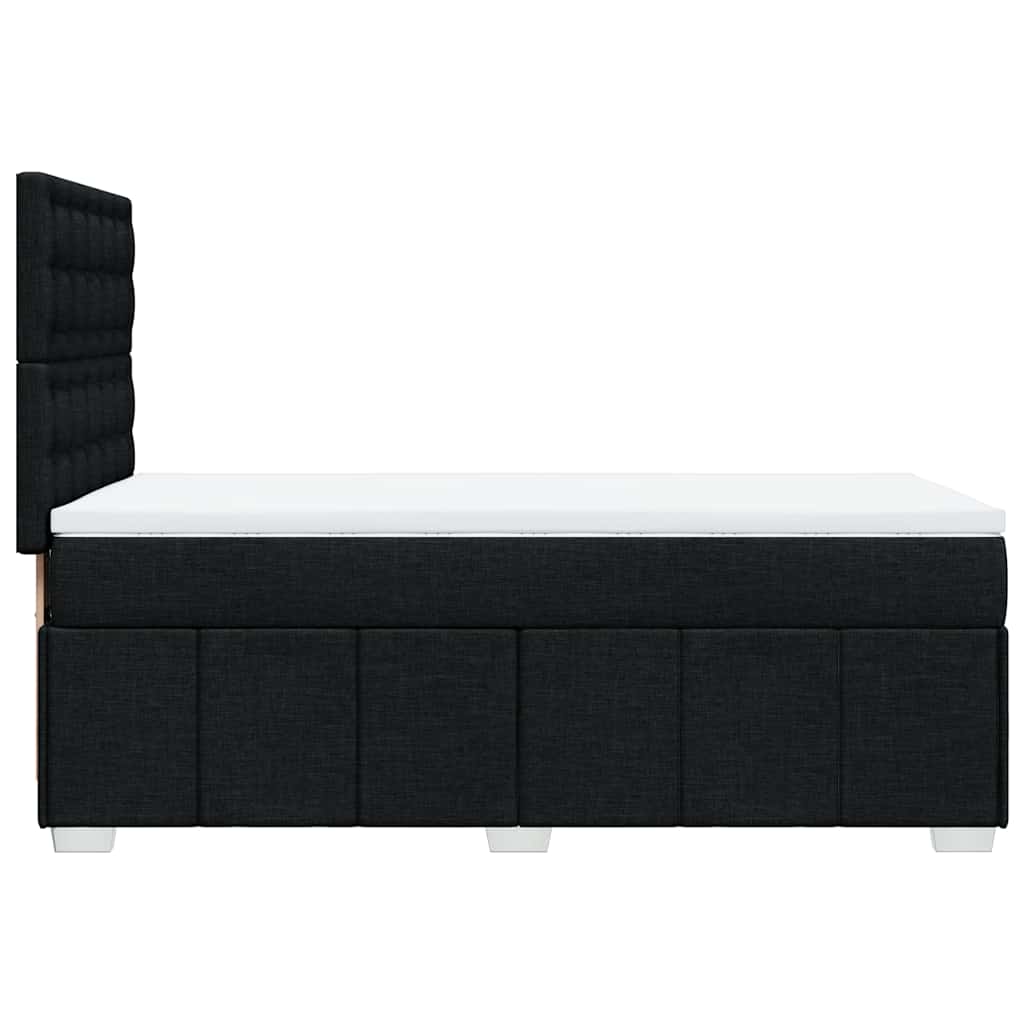 Box spring krevet s madracem crni 80 x 200 cm od tkanine