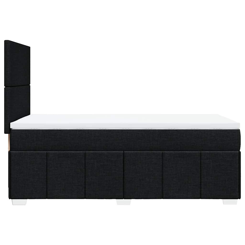 Box spring krevet s madracem crni 90x190 cm od tkanine