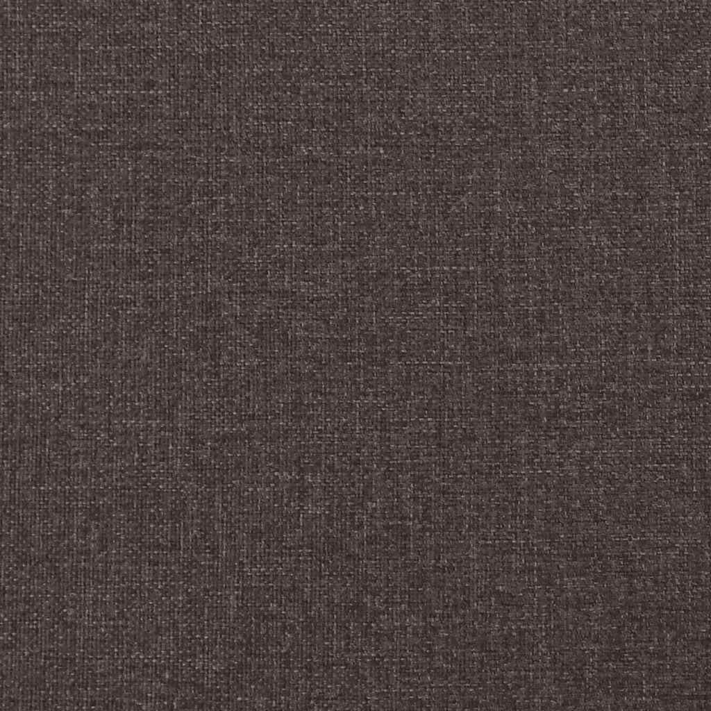 Krevet box spring s madracem tamnosmeđi 120 x 190 cm od tkanine