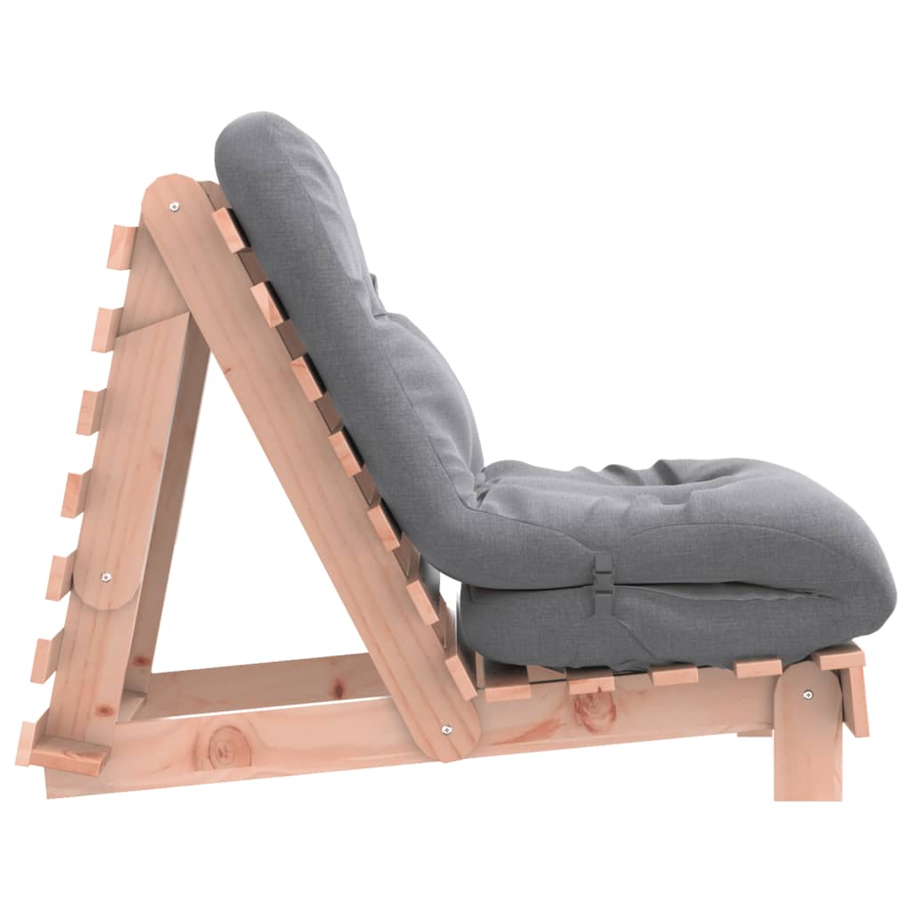 Futon na razvlačenje s madracem 60x206x11 cm masivna duglazija