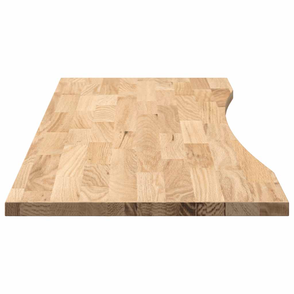 Ploča za radni stol 140x60x2,5cm netretirane masivne hrastovine