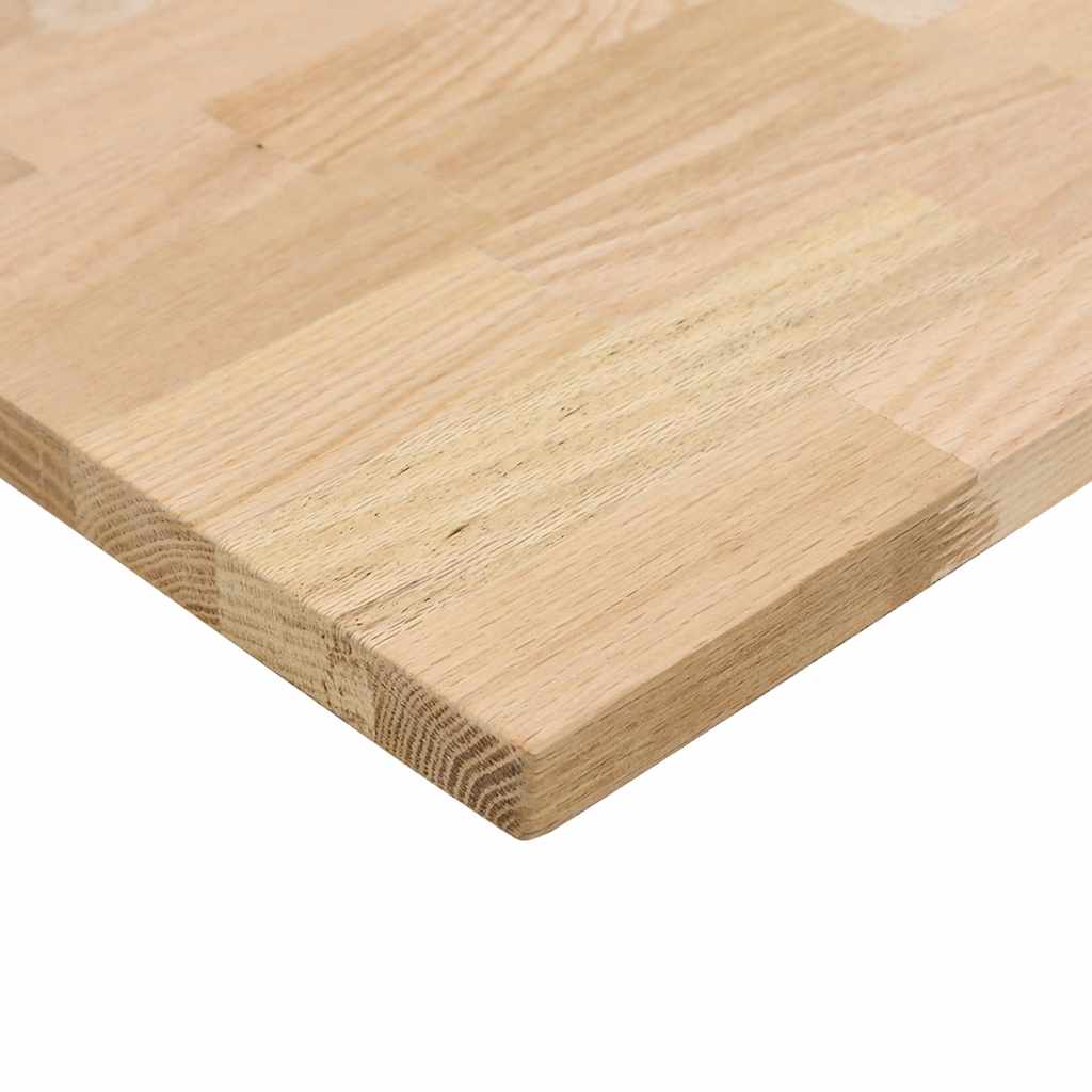 Ploča za radni stol 100x80x2,5cm netretirane masivne hrastovine