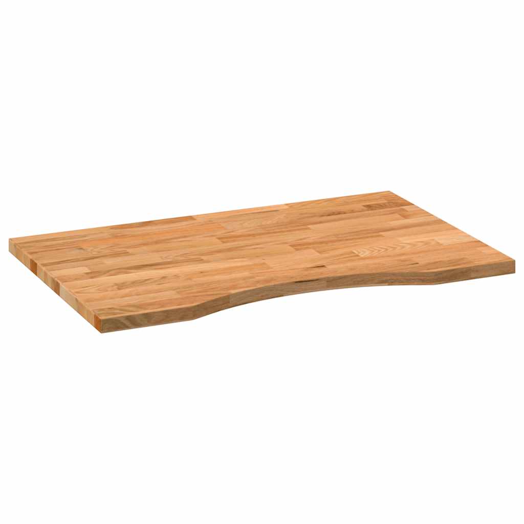 Ploča za radni stol svjetlosmeđa 80x50x2,5 cm drveni pravokutni