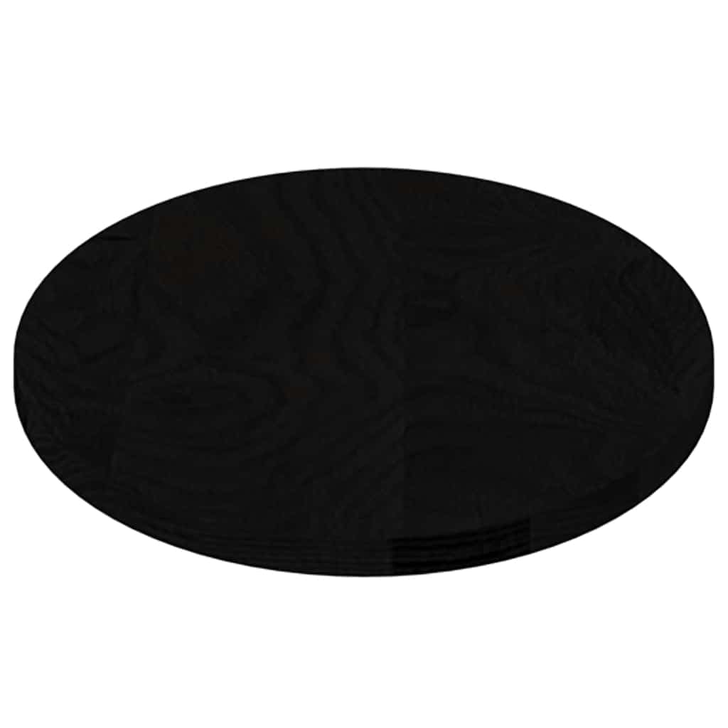 Stolna ploča tamnosmeđa 80x40x2 cm ovalna masivna hrastovina