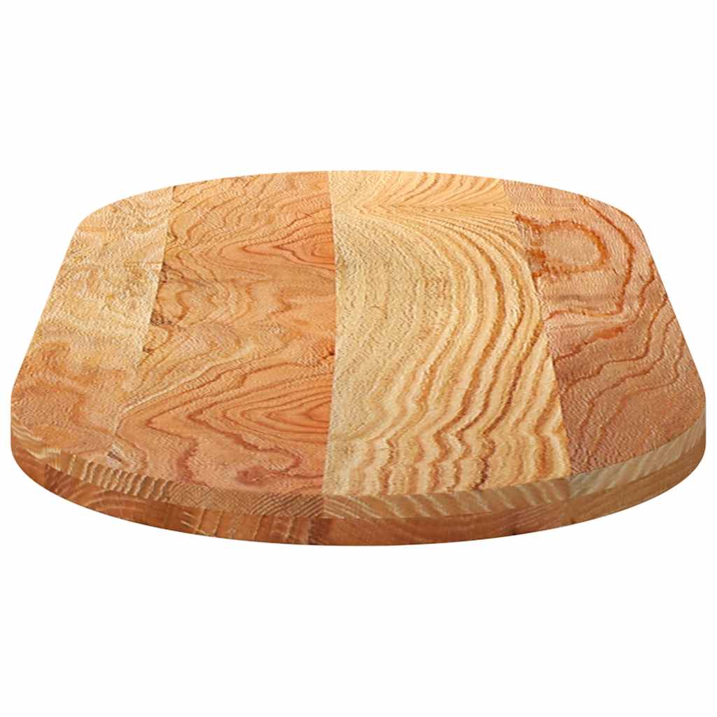 Stolna ploča svjetlosmeđa 120x60x4 cm ovalna masivna hrastovina