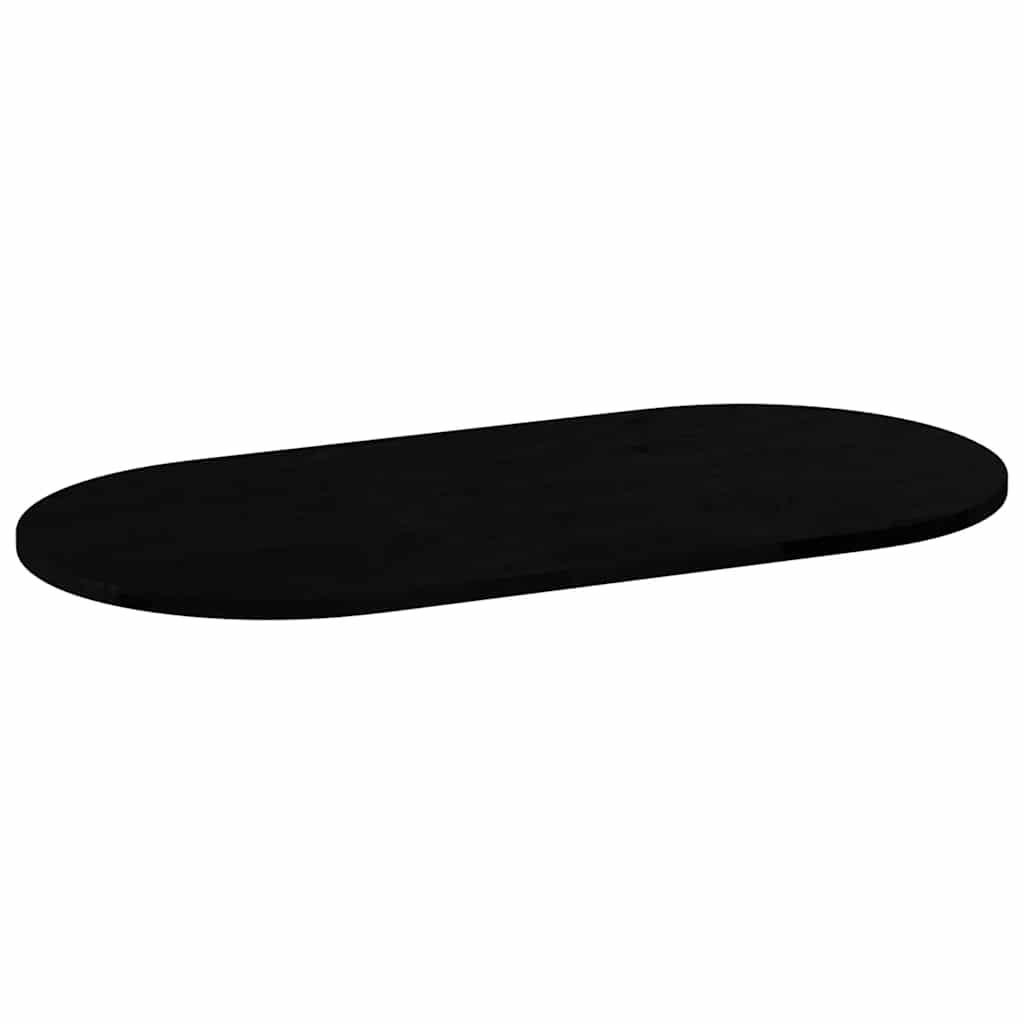 Stolna ploča tamnosmeđa 100x50x2 cm ovalna masivna hrastovina