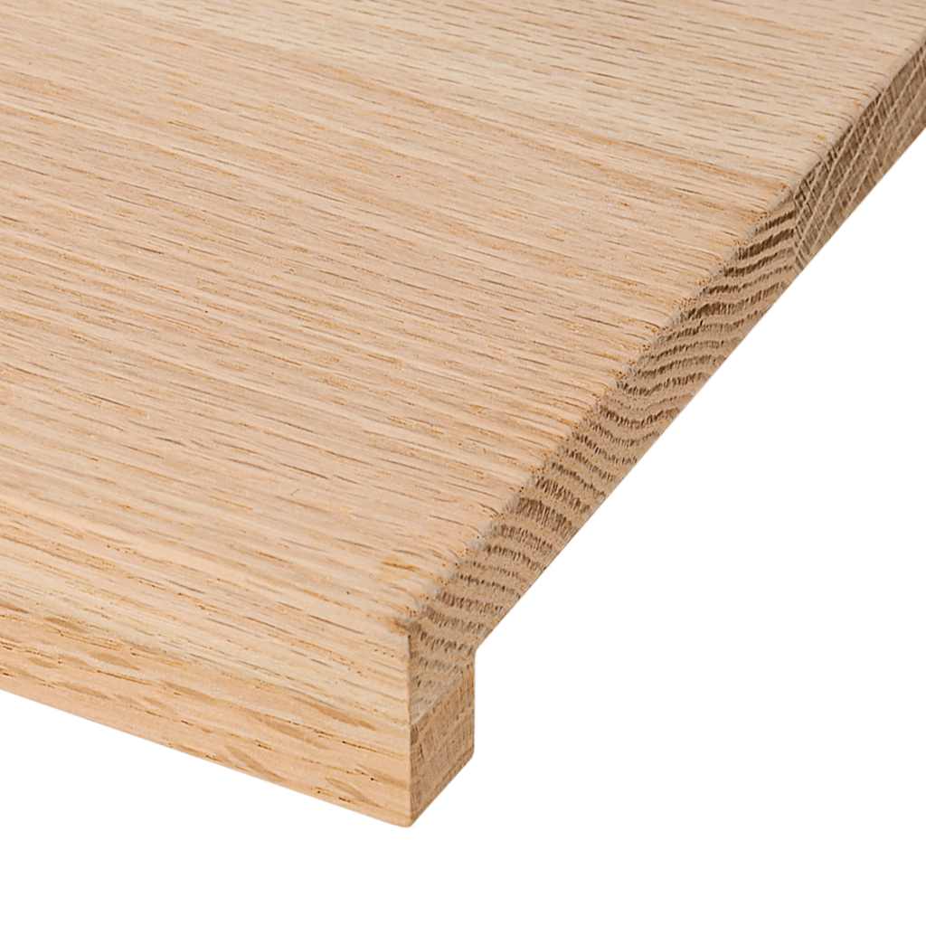 Prozorske klupice 2 kom 110x15x2 cm netretirane masivne hrast