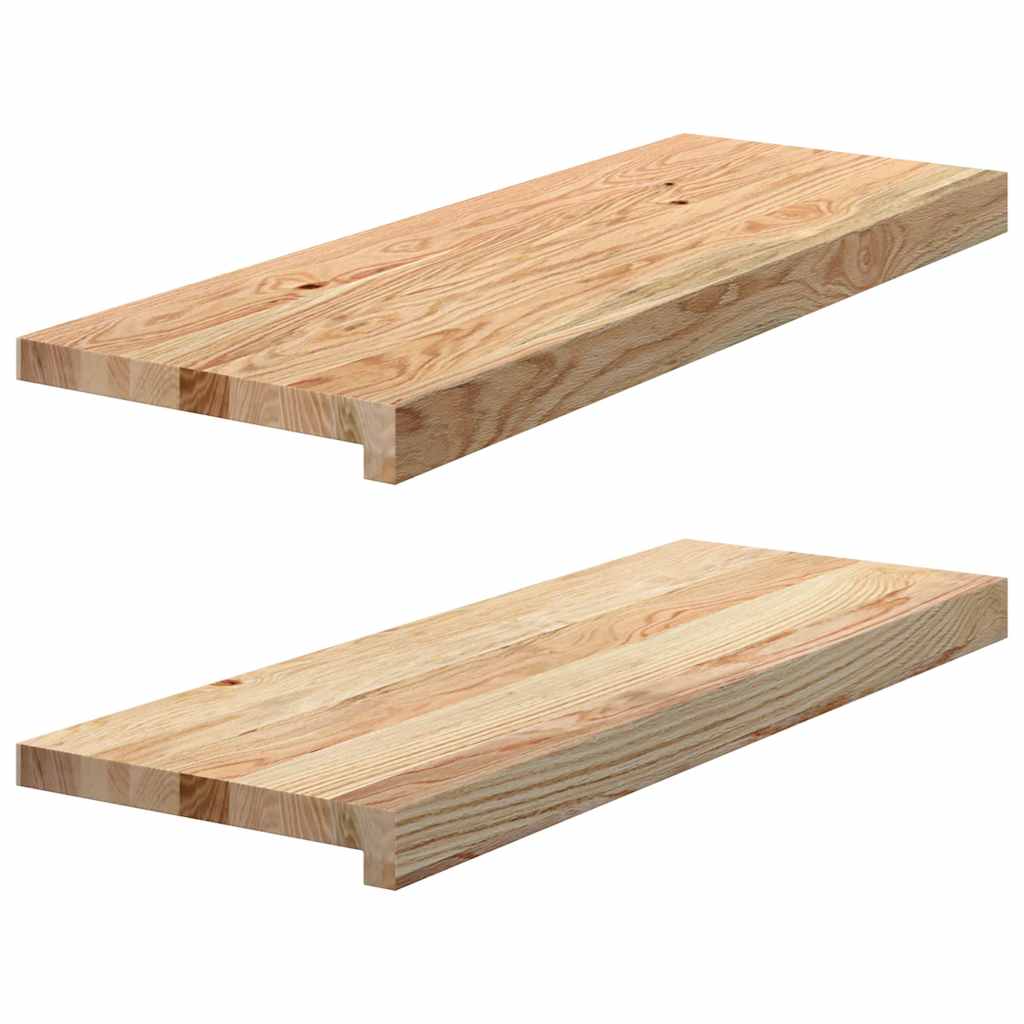 Prozorske klupice 2 kom 70x25x2 cm netretirane masivne hrast