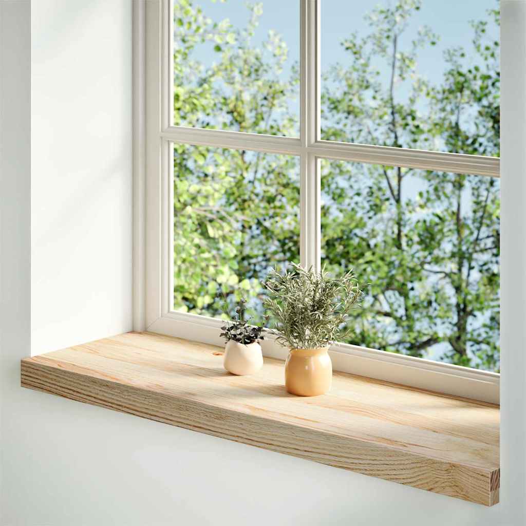 Prozorske klupice 2 kom 80x25x2 cm netretirane masivne hrast