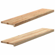 Prozorske klupice 2 kom 120x25x2 cm netretirane masivne hrast