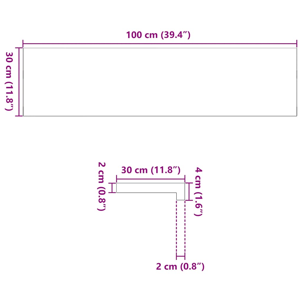 Prozorske klupice 2 kom 100x30x2 cm netretirane masivne hrast