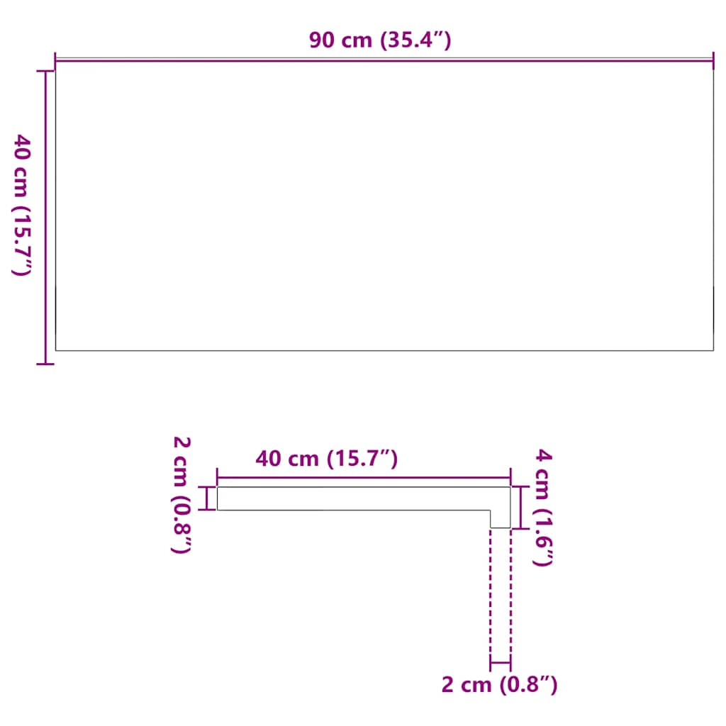 Prozorske klupice 2 kom 90x40x2 cm netretirane masivne hrast