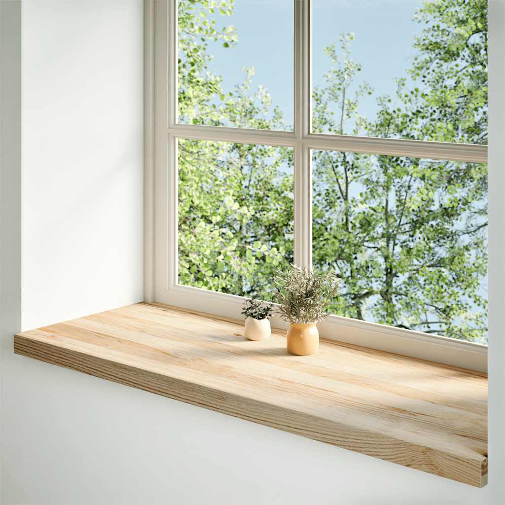 Prozorske klupice 2 kom 120x40x2 cm netretirane masivne hrast