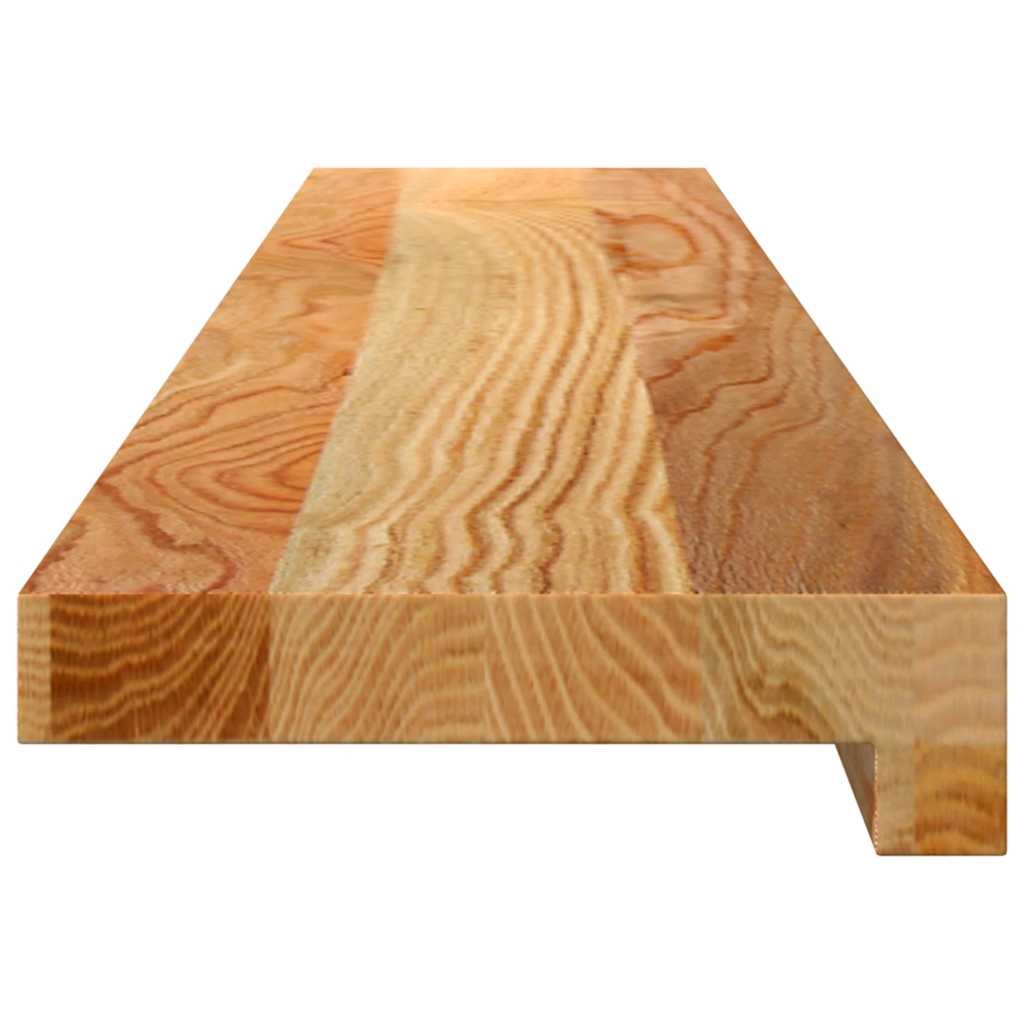 Prozorske klupice 2 kom svijetlosmeđe 100x15x2 cm masivne hrast