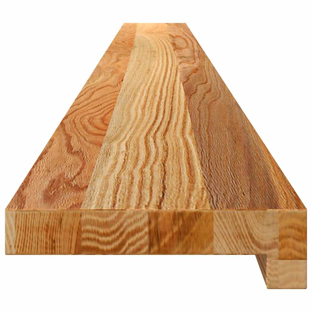 Prozorske klupice 2 kom svijetlosmeđe 160x15x2 cm masivne hrast