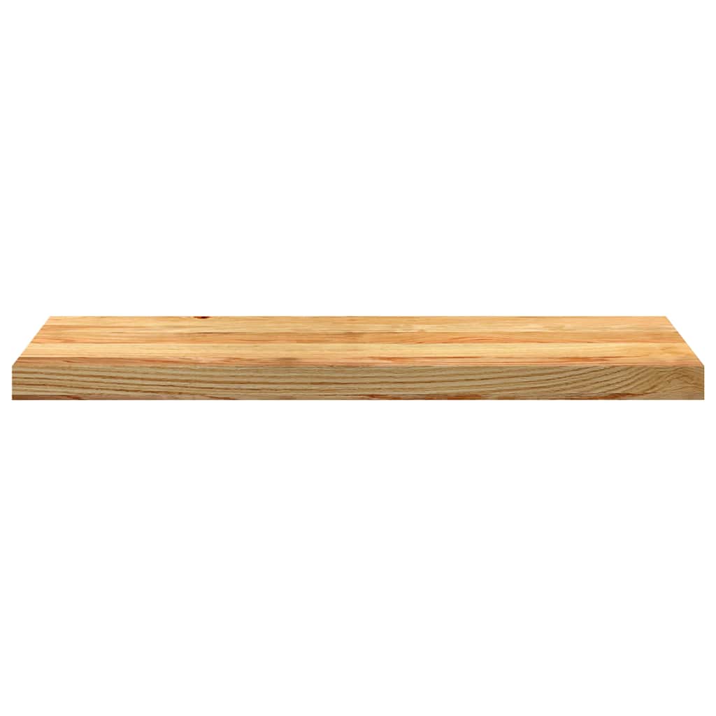 Prozorske klupice 2 kom svijetlosmeđe 80x25x2 cm masivne hrast