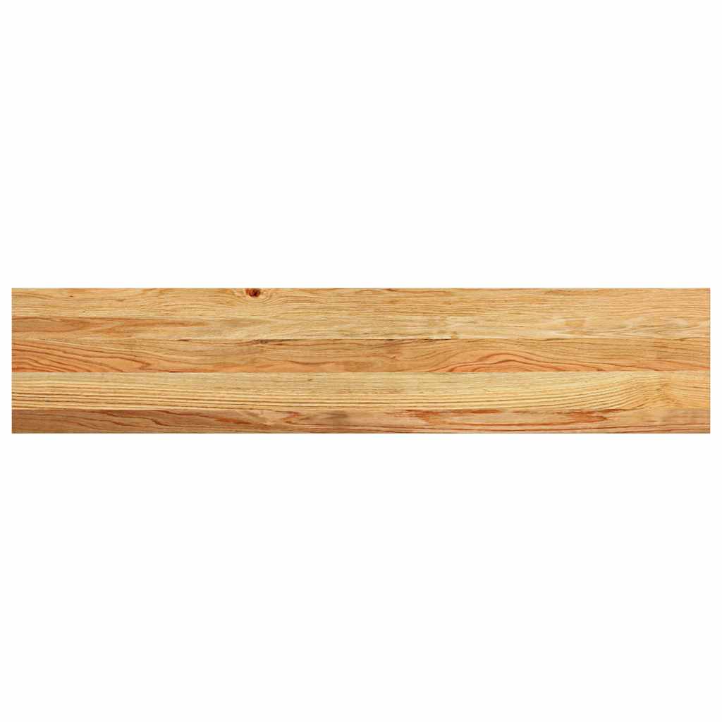 Prozorske klupice 2 kom svijetlosmeđe 120x25x2 cm masivne hrast