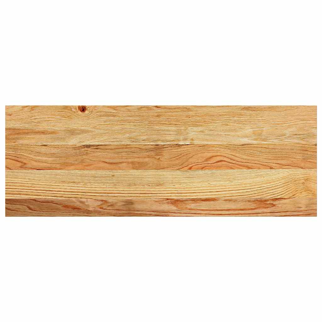 Prozorske klupice 2 kom svijetlosmeđe 70x30x2 cm masivne hrast