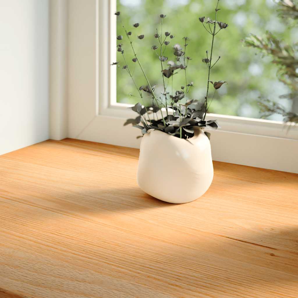 Prozorske klupice 2 kom svijetlosmeđe 100x30x2 cm masivne hrast