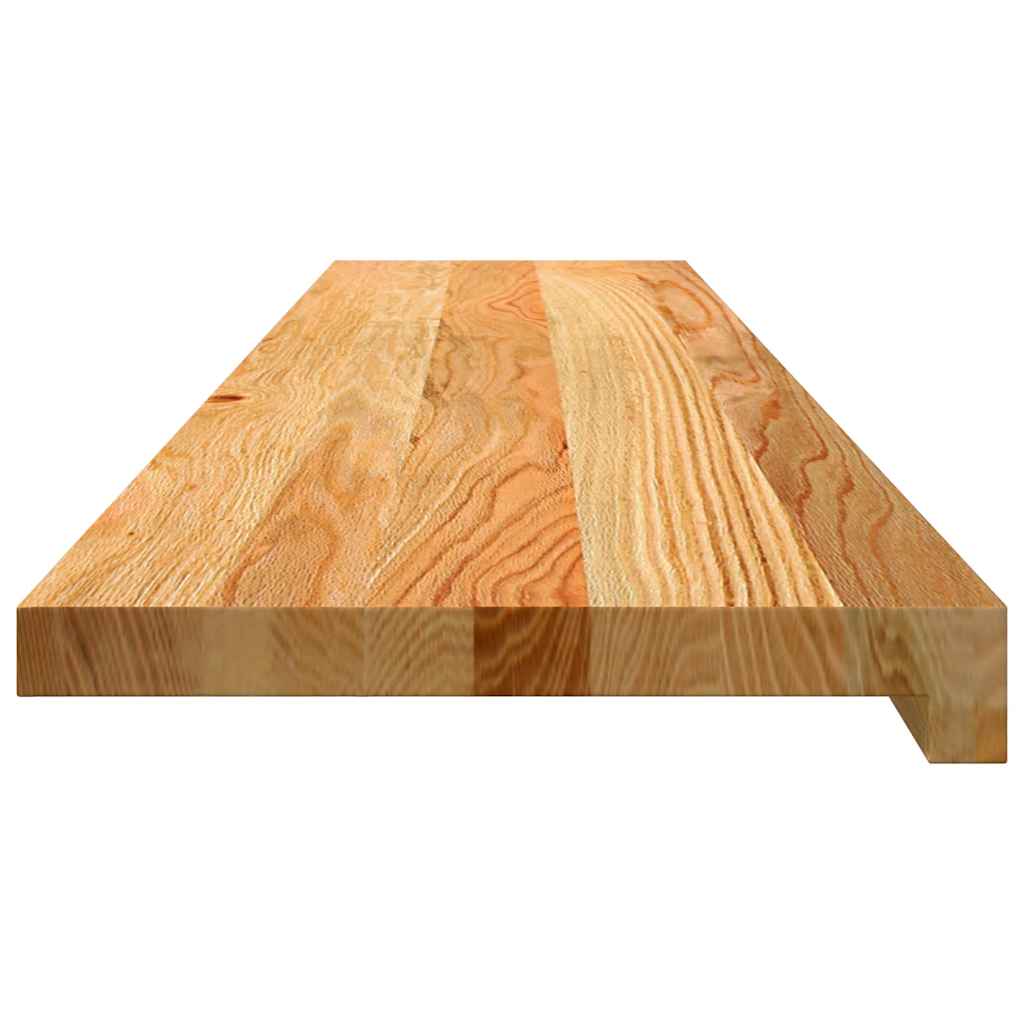 Prozorske klupice 2 kom svijetlosmeđe 120x30x2 cm masivne hrast