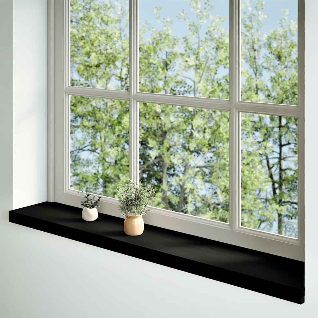 Prozorske klupice 2 kom tamnosmeđe 160x20x2 cm masivne hrast
