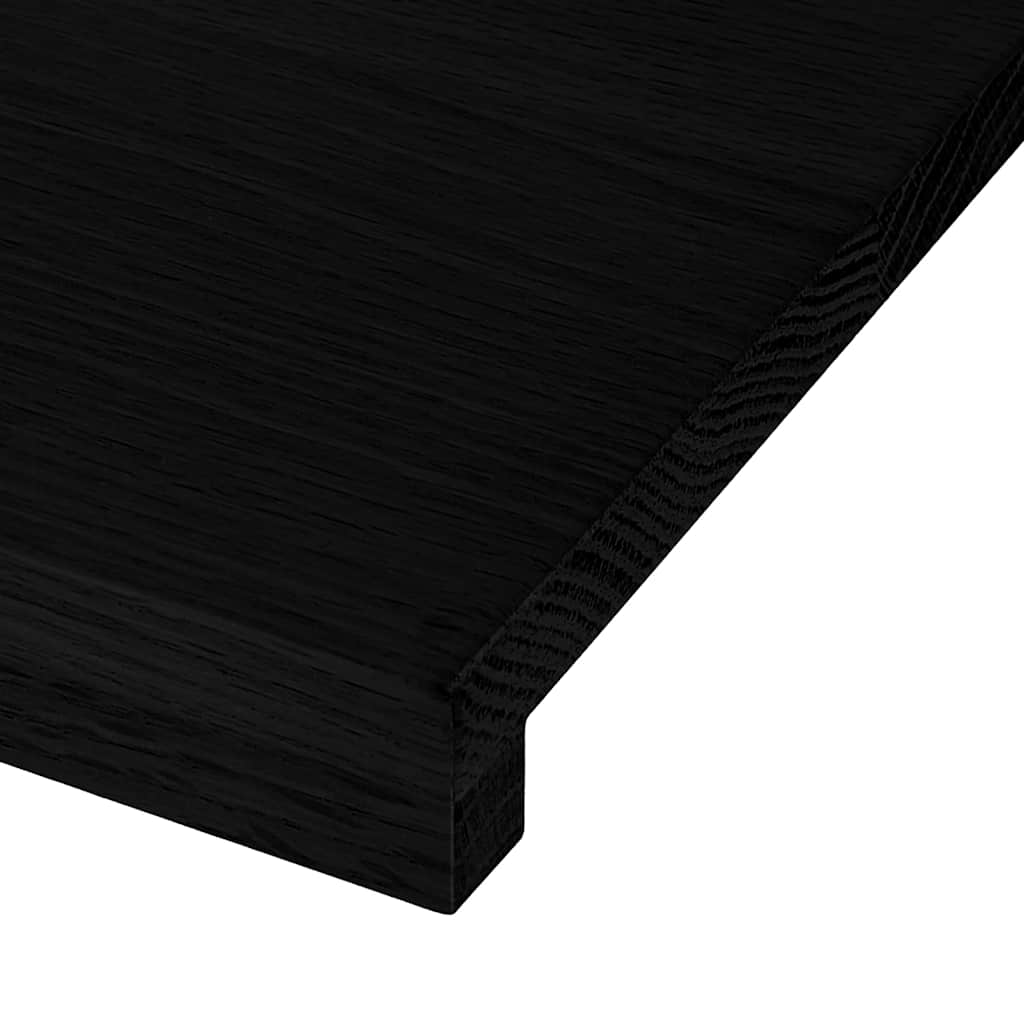 Prozorske klupice 2 kom tamnosmeđe 140x30x2 cm masivne hrast
