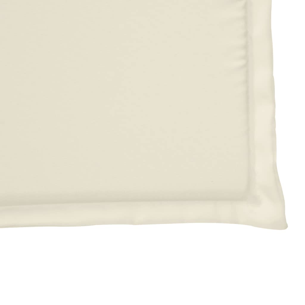 Vrtne podloge za sjedalo 2 kom krem 45x45x2 cm četvrtaste