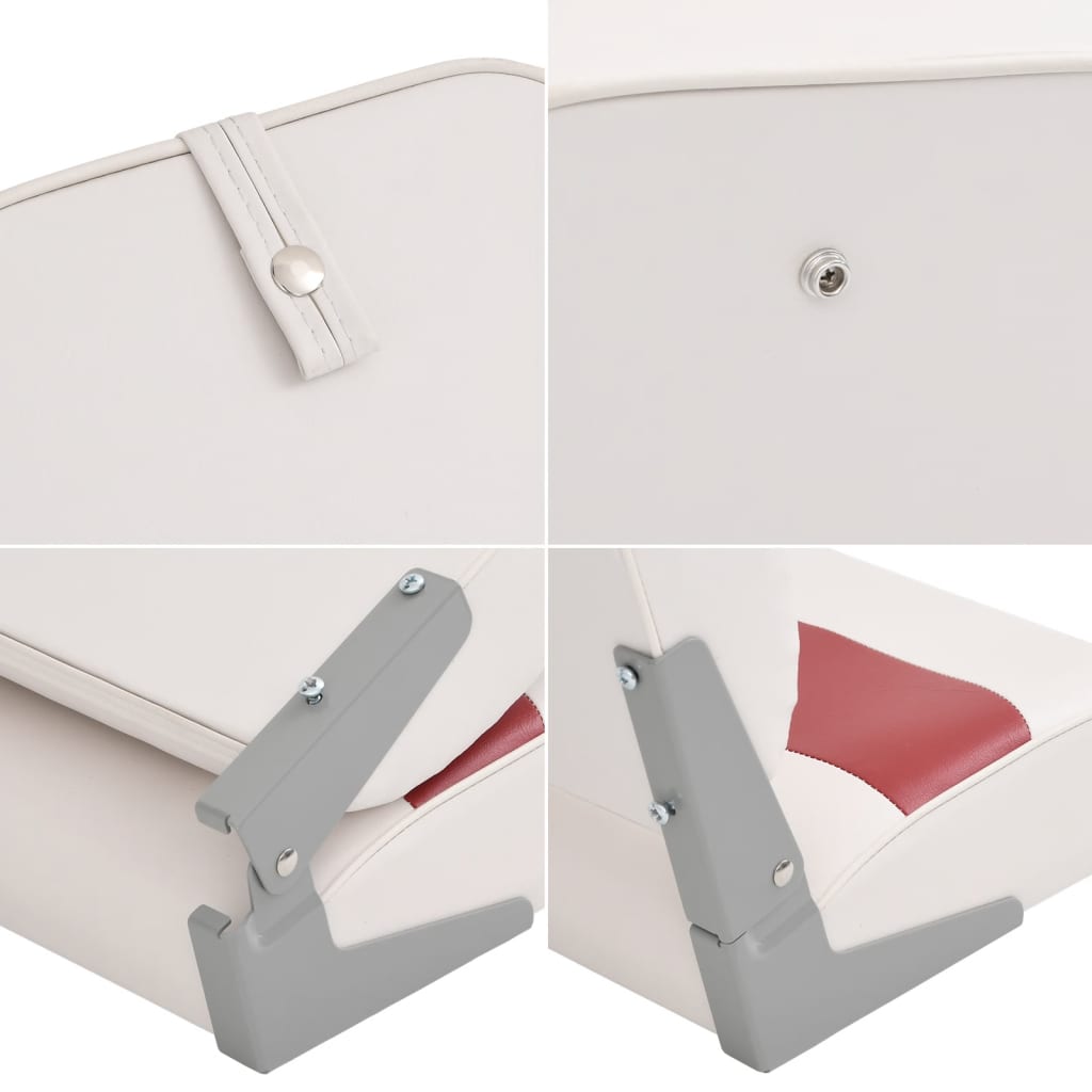 Sklopiva sjedala za brod 2 kom s visokim naslonom 44x38x55 cm