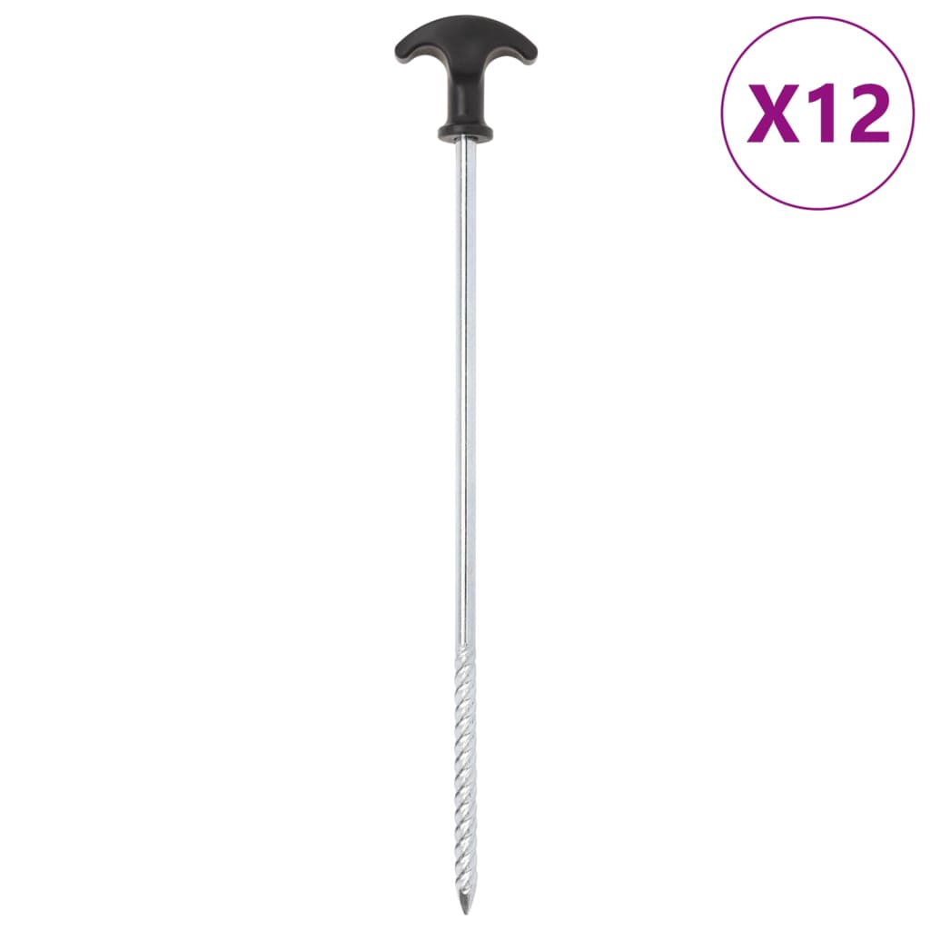 Klinovi za šator 12 kom 30 cm Ø 7 mm od pocinčanog čelika