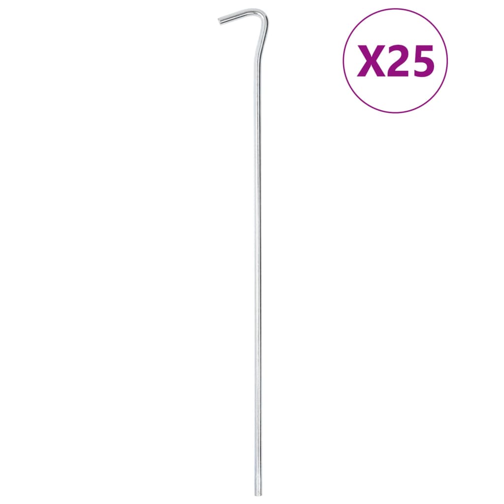 Klinovi za šator 25 kom 30 cm Ø 5 mm od pocinčanog čelika