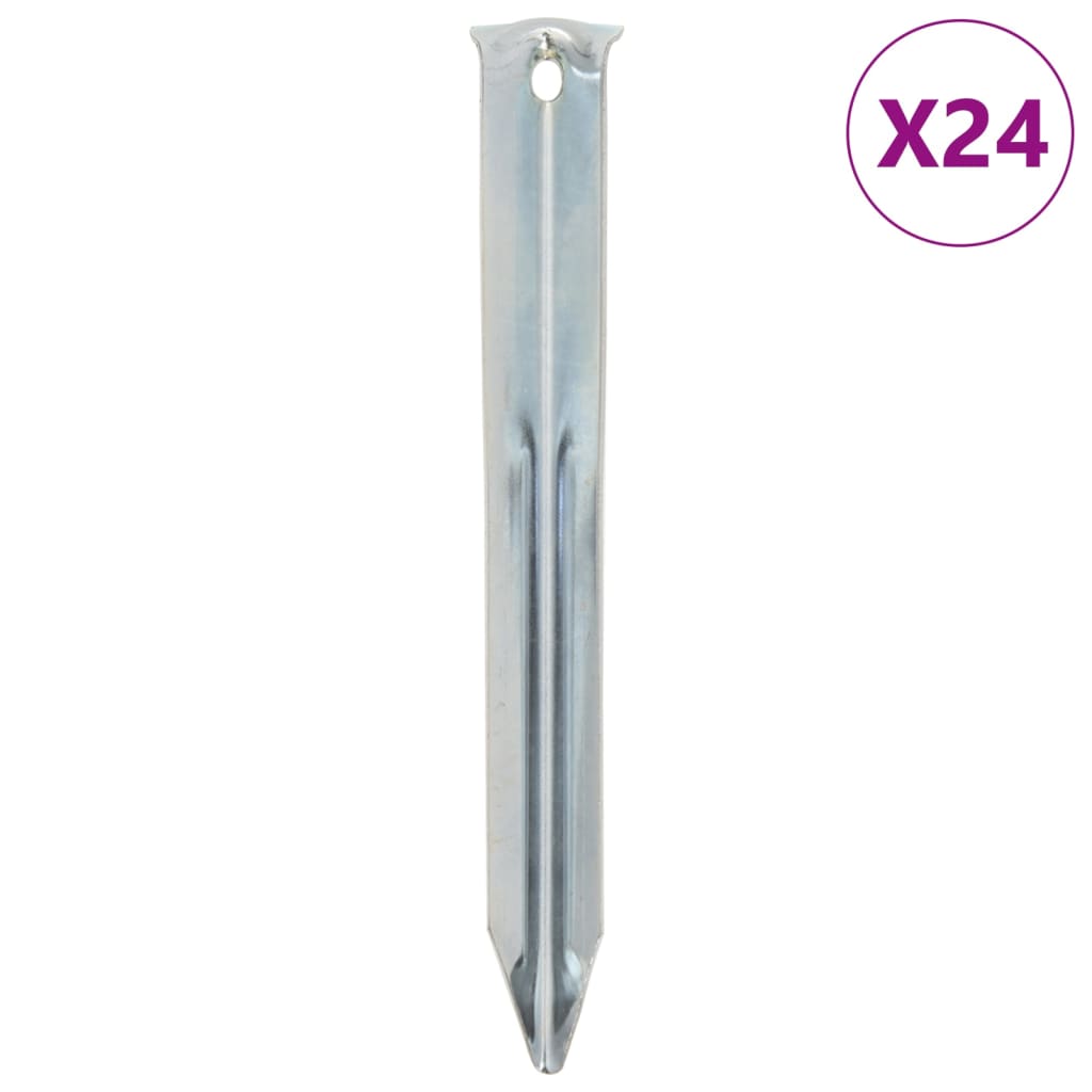 Klinovi za šator 24 kom 17 cm Ø 20 mm od pocinčanog čelika