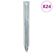 Klinovi za šator 24 kom 17 cm Ø 20 mm od pocinčanog čelika