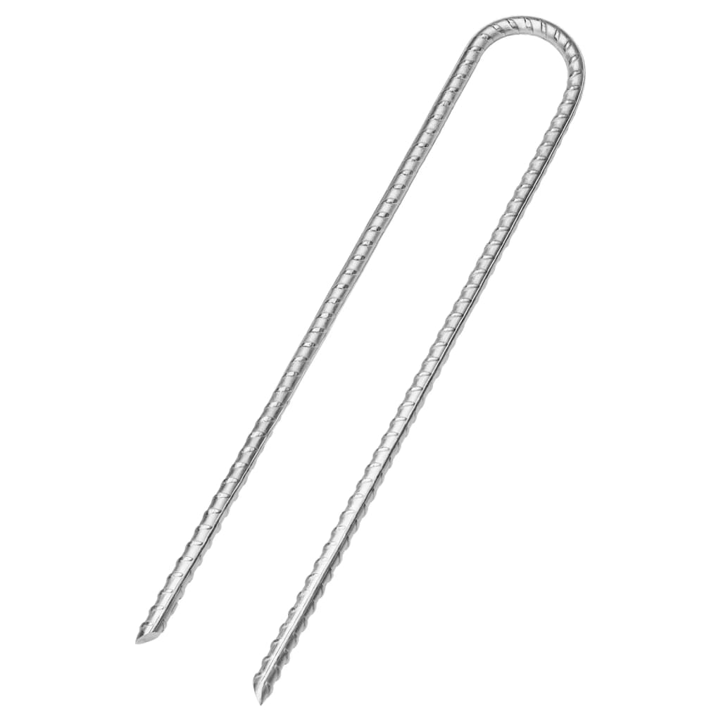 Klinovi za šator U-oblika 6 kom 30 cm Ø 7 mm pocinčani čelik
