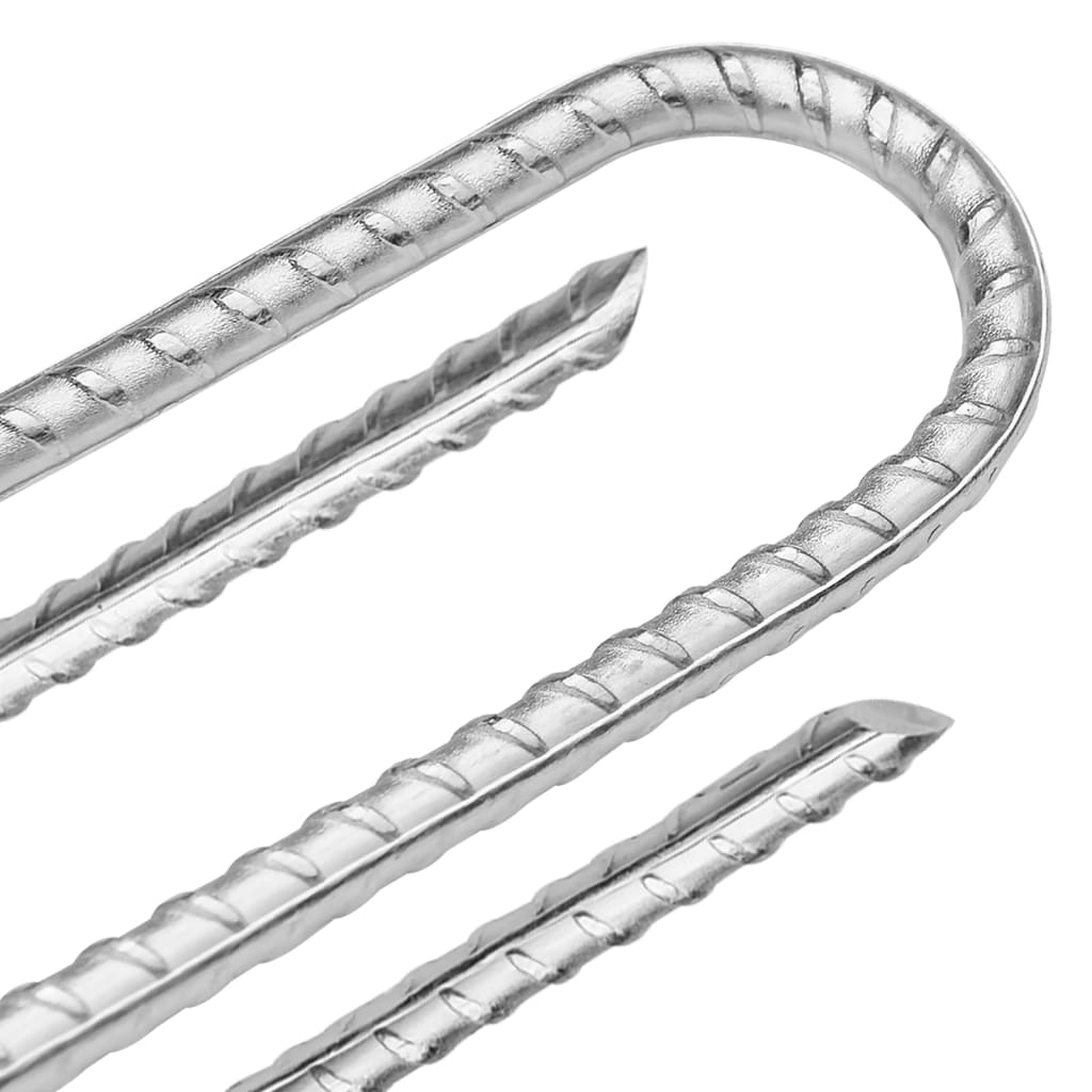 Klinovi za šator U-oblika 12 kom 37 cm Ø 10 mm pocinčani čelik