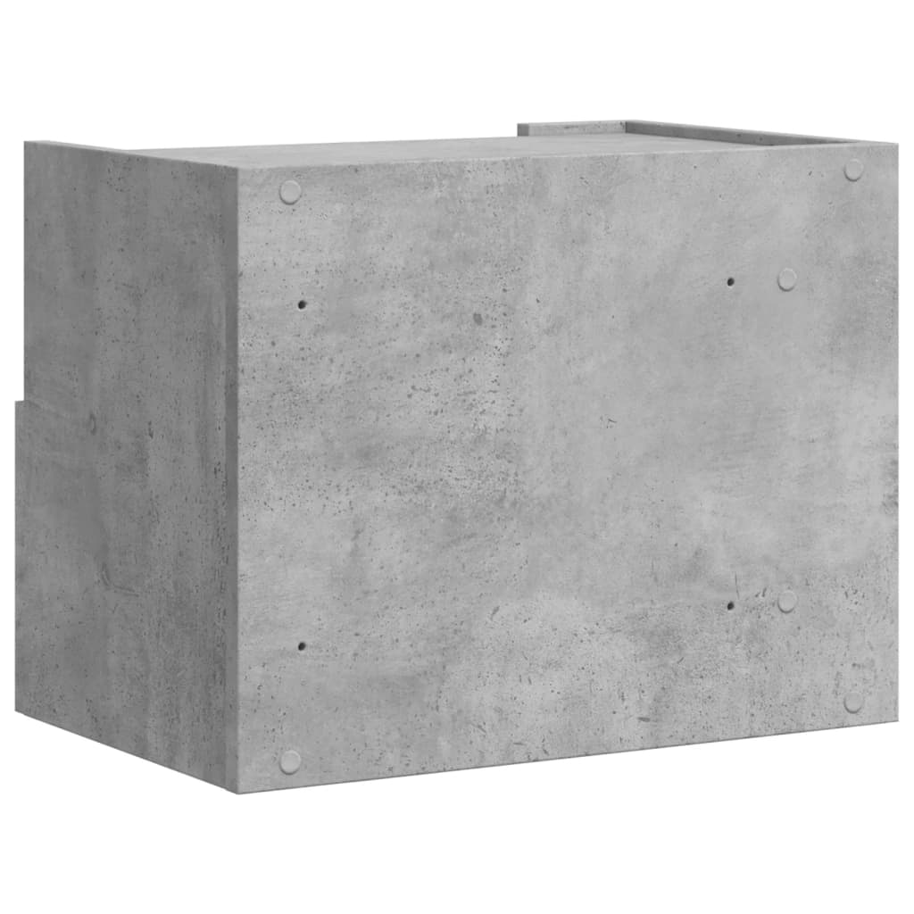 Zidni noćni ormarići 2 kom siva boja betona 45 x 30 x 35 cm