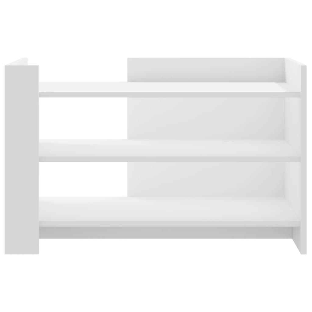 Stolić za kavu bijeli 80 x 50 x 50 cm od konstruiranog drva