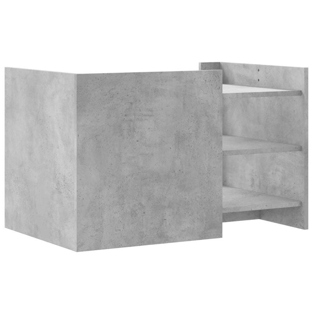 Stolić za kavu siva boja betona 80x50x50 cm konstruirano drvo