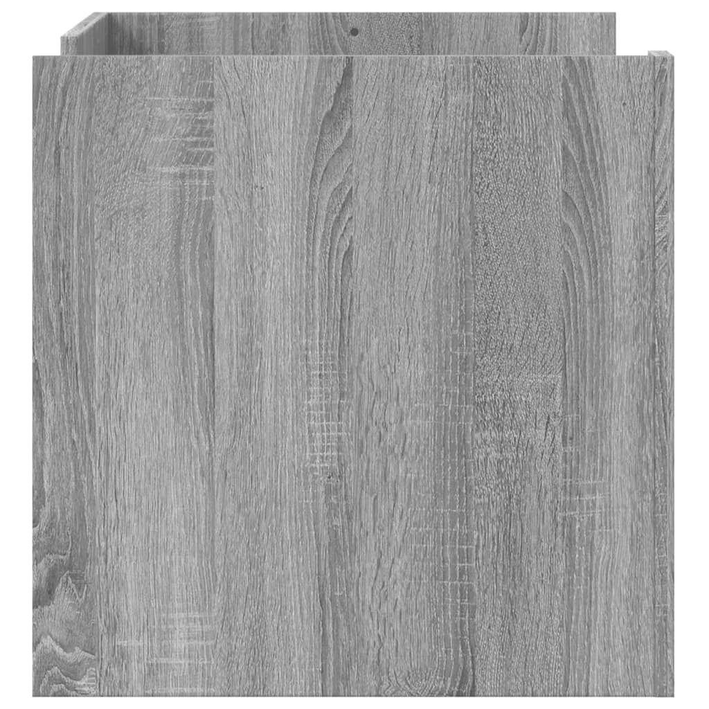 Stolić za kavu siva boja hrasta 80x50x50 cm konstruirano drvo
