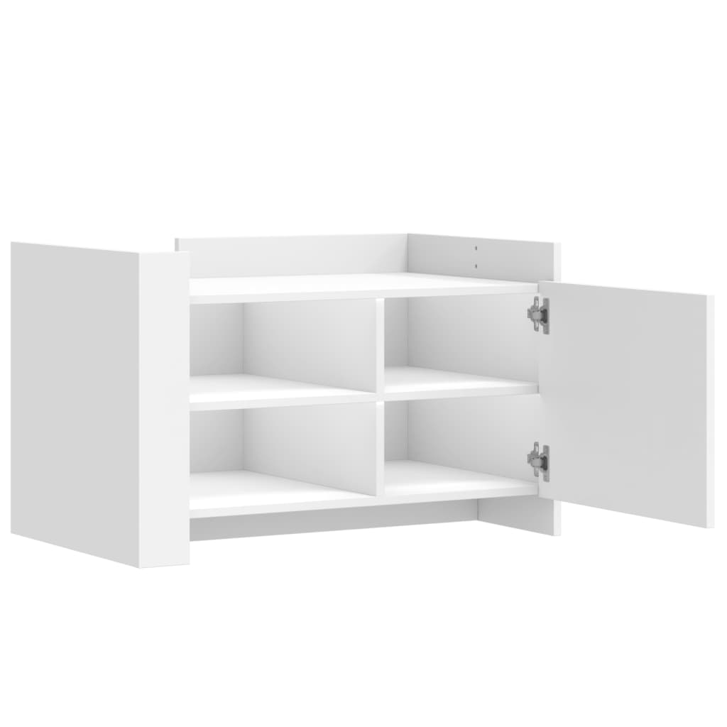 Stolić za kavu bijeli 80 x 50 x 50 cm od konstruiranog drva
