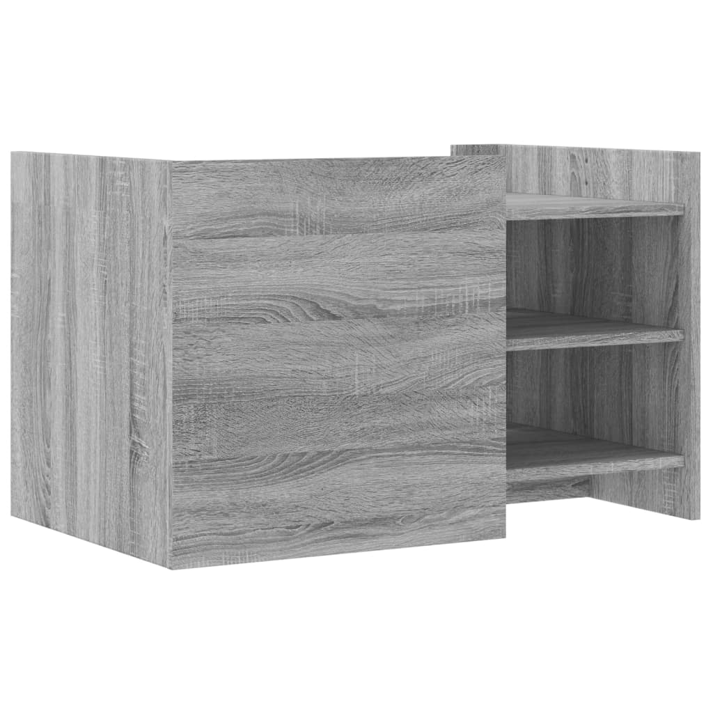 Stolić za kavu siva boja hrasta 80x50x50 cm konstruirano drvo
