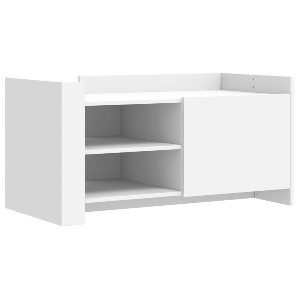 Stolić za kavu bijeli 100 x 50 x 50 cm od konstruiranog drva