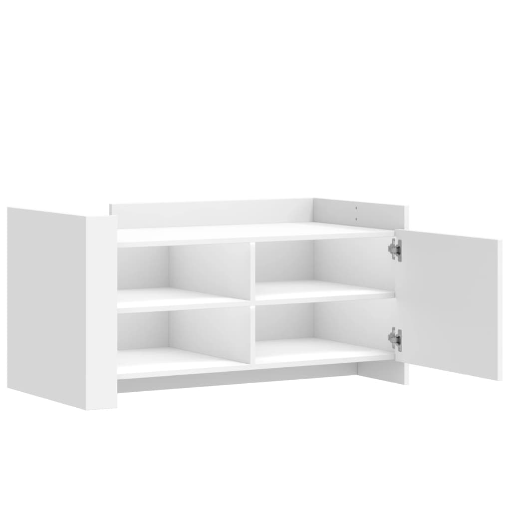 Stolić za kavu bijeli 100 x 50 x 50 cm od konstruiranog drva