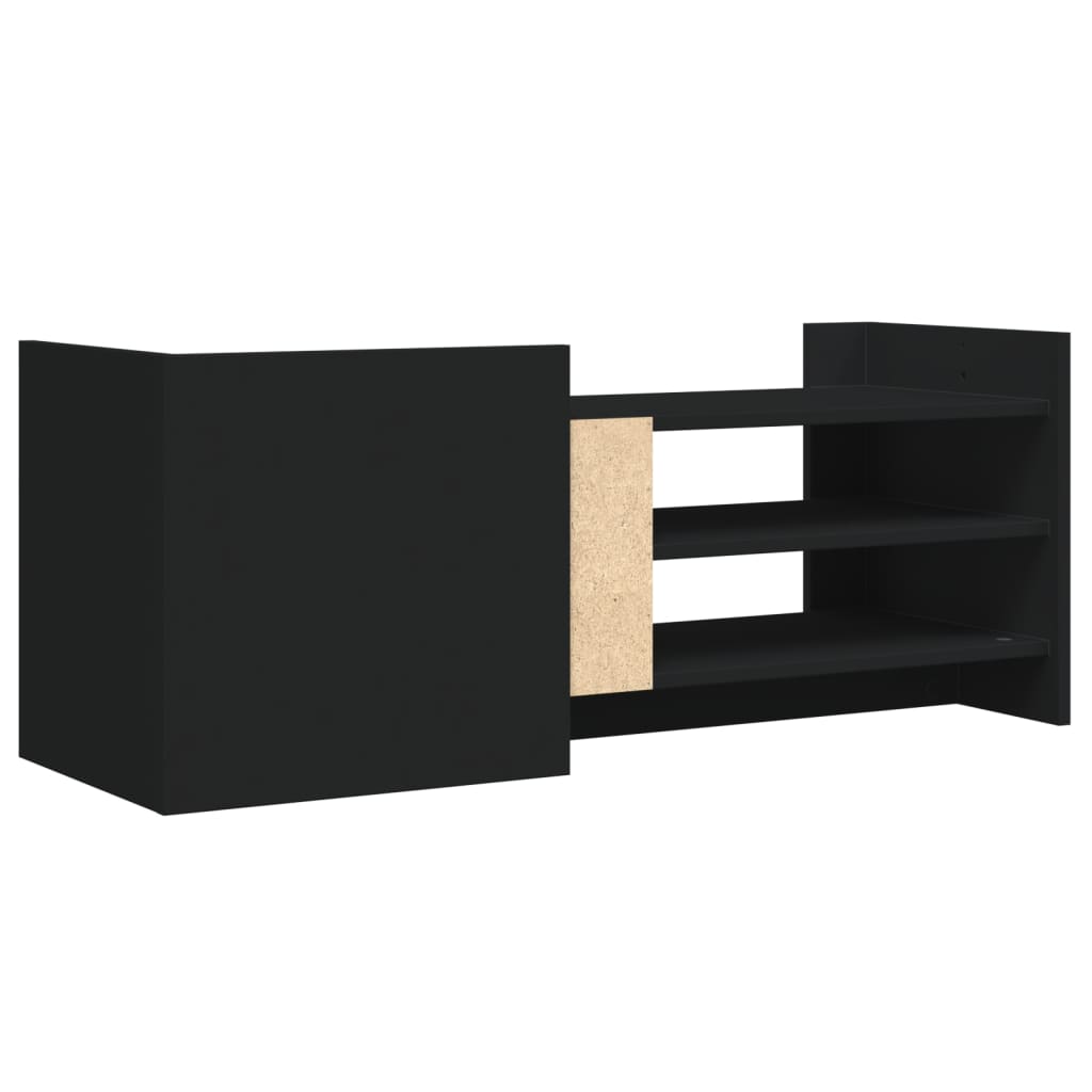 TV ormarić crni 100 x 35 x 40 cm od konstruiranog drva