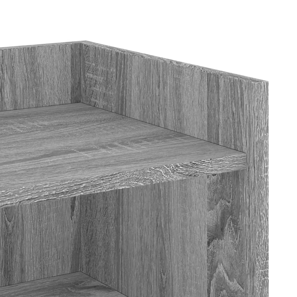 Komoda siva boja hrasta 45x35x75 cm od konstruiranog drva