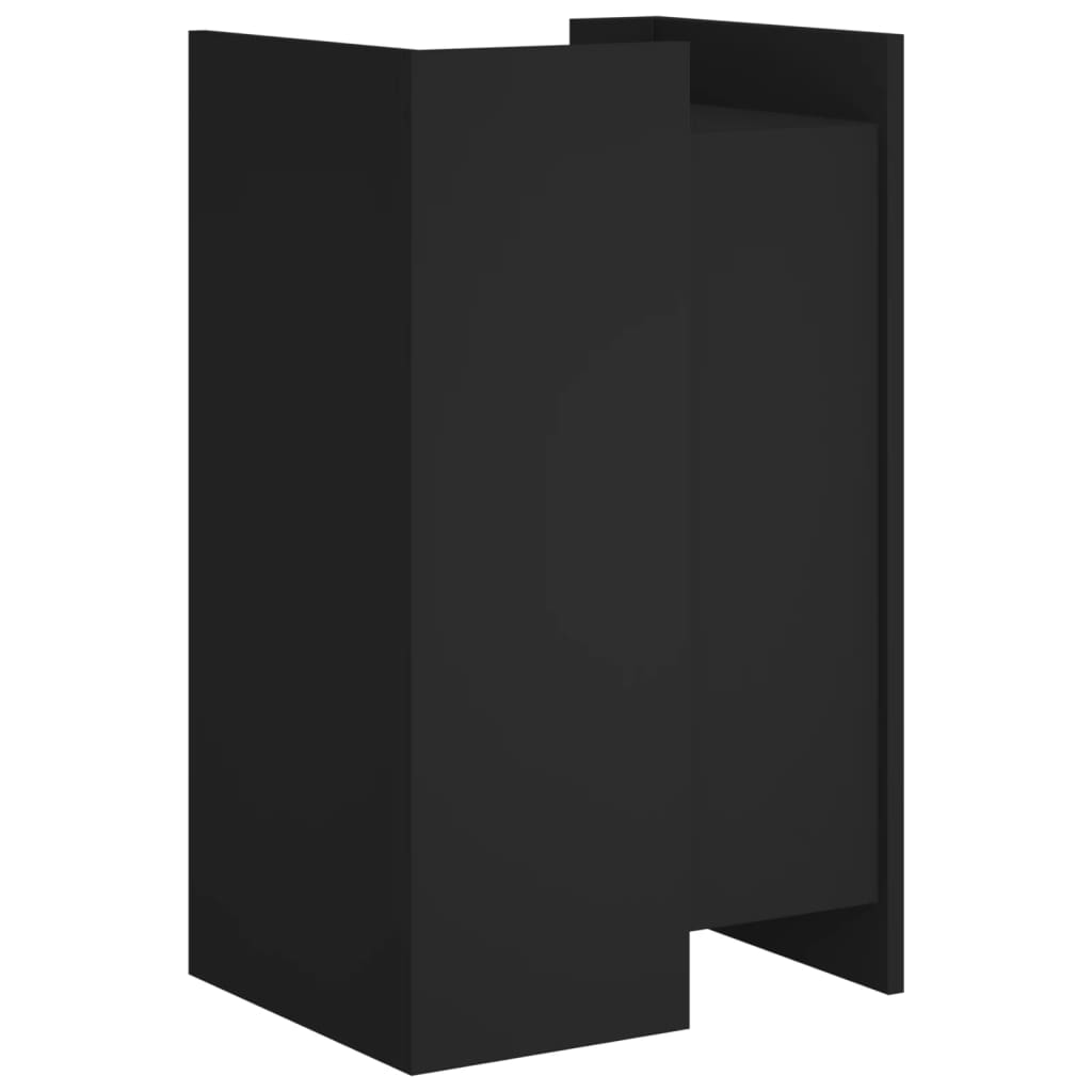 Komoda crna 45x35x75 cm od konstruiranog drva